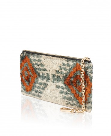 Шелковая (Бахмаль) ключница Grand (L) OCULI TERAE! (Глаза земли!) Key_OCULI TERAE!/L